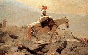 Winslow Homer Hakusan in horse riding trails oil painting on canvas